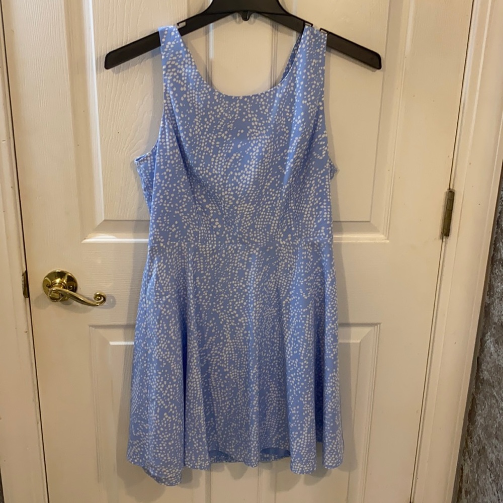 FOREVER21 Shift Dress in Blue and White